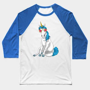 Unicorn Star Sunglasses Baseball T-Shirt